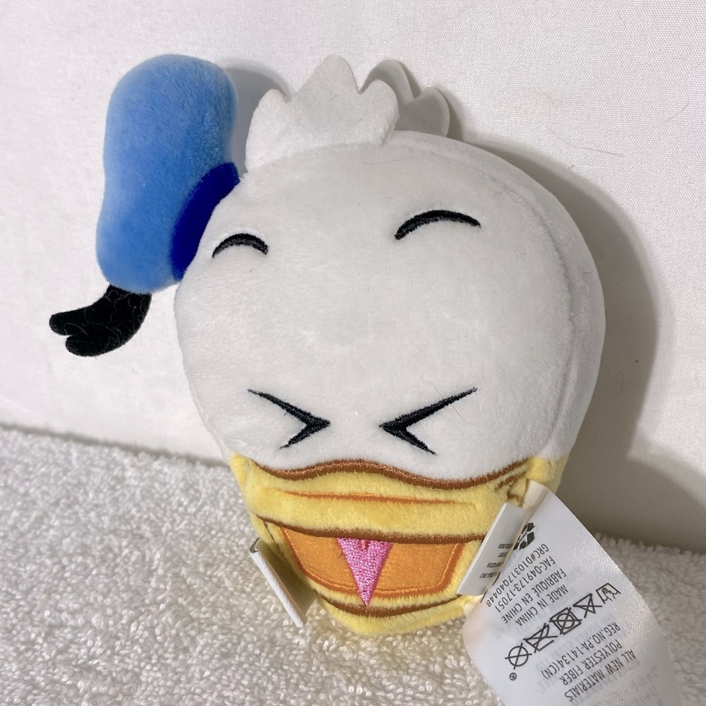 5/$35 Disney Emoji Donald Duck Plush Toy Small Stuffed Animal Head - Picture 3 of 11